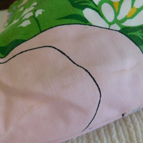 VTG Katashas Unusuals pink elephant novelty wrap skirt & rare matching book tote - Picture 14 of 16